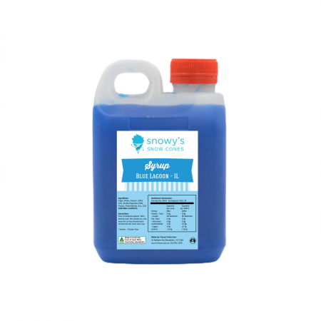 1L Snow Cone Syrup - Blue Lagoon